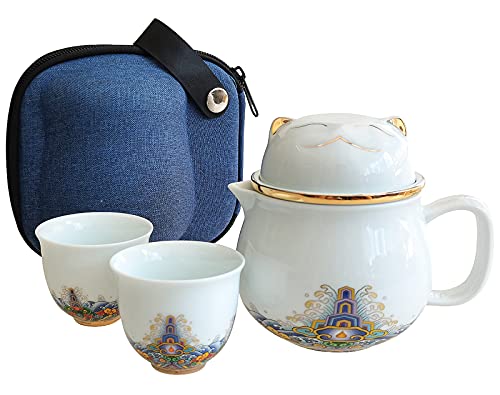 Lucky Cat Porcelain Tea Set