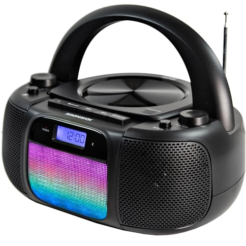  LONPOO Stereo CD Boombox Portable Bluetooth Digital Tuner FM  Radio CD Player with USB Playback,Bluetooth-in,AUX Input and 3.5mm Earphone  Output & Music Sound System : Electronics
