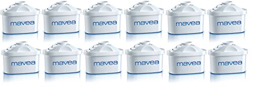 MAVEA 105731 Maxtra 12-Pack Replacement Filter for MAVEA Water Filtration Pitcher