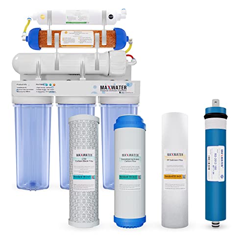 Max Water 6 Stage 100 GPD RODI Aquarium Filtration System