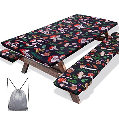 MHJY Picnic Table Cover with Bench Covers