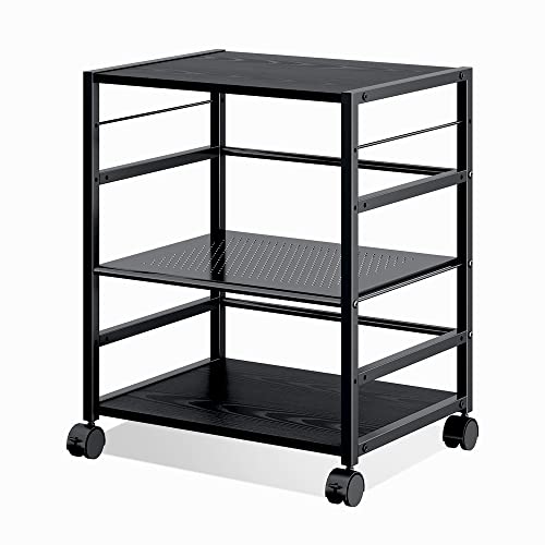 Modern 3-Shelf Printer Stand with Large Storage Space