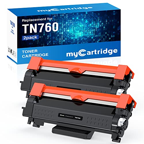 myCartridge Brother TN760 TN-760 Replacement Toner Cartridges