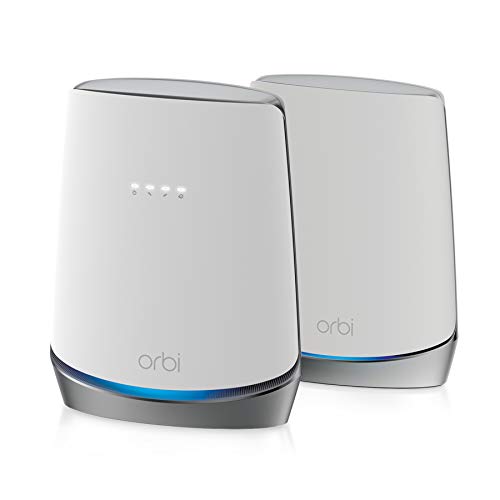 NETGEAR Orbi Whole Home WiFi 6 System with DOCSIS 3.1 Built-in Cable Modem (CBK752) – Cable Modem Router + 1 Satellite Extender