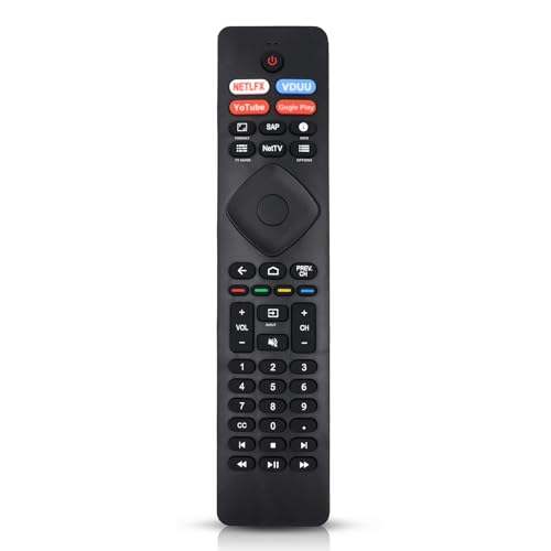 NH800UP RF402A-V14 IR Remote Control Replacement for Philips Android 4K Ultra HD Smart LED TV 43PFL5766/F7 50PFL5704/F7 55PFL5604/F7 55PFL5704/F7 65PFL5504/F7 65PFL5704/F7 75PFL5704/F7(No Voice)