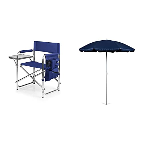 Oniva Sports Chair with Side Table & Beach Umbrella Set