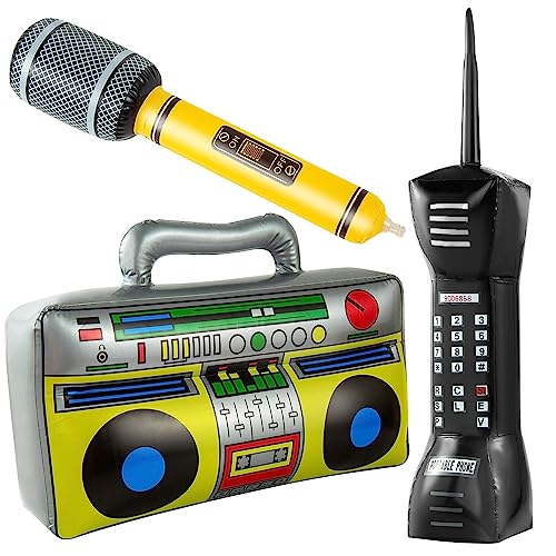 ONLYFU Inflatable Radio Boombox and Microphones