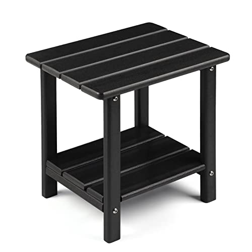 Outdoor 2-Tier Sturdy Patio End Table