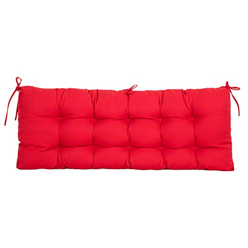 Outdoor Bench Cushion - Red, 48x18x4