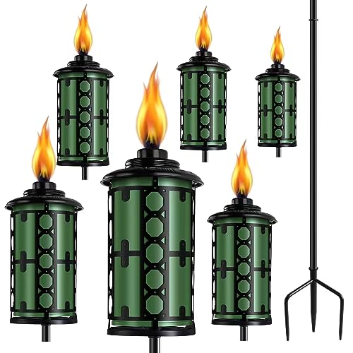 Outdoor Metal Torches 6-Pack
