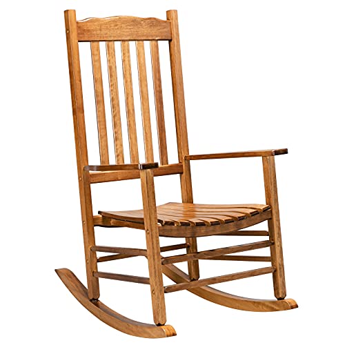 Outdoor Rocking Chair, Solid Wood Lounge Chair