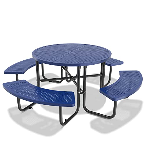 Outdoor Steel Round Picnic Table