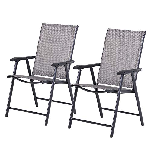 Outsunny Patio Folding Chairs Set
