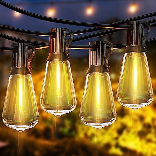 Outdoor String Lights: 120FT with 64 Shatterproof Bulbs