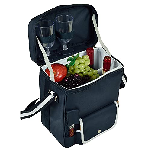 Ascot Wine & Cheese Basket/Cooler: Personalized Picnic Set