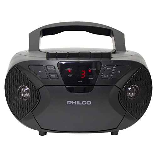 Philco Portable Boombox with CD/Cassette Player