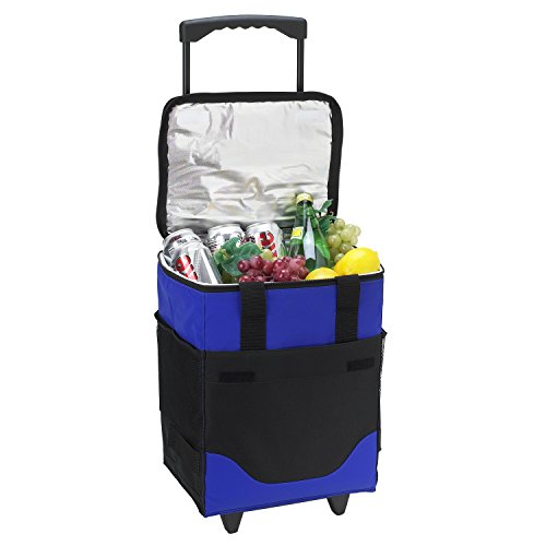 Picnic at Ascot 32 Can Collapsible Rolling Cooler