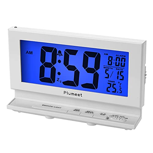Plumeet Night Light Digital Alarm Clock