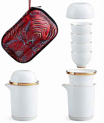 Portable Ceramic Tea Cup Set