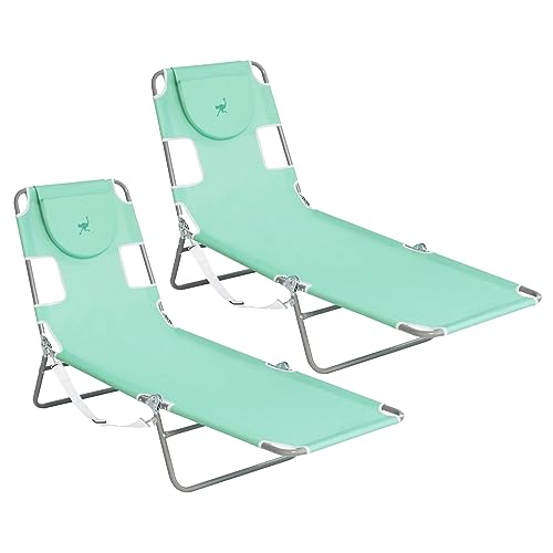 Portable Folding 4 Position Recliner Chair for Outdoor Relaxation