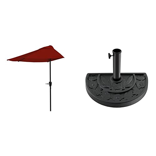 Pure Garden Patio Umbrella & 20 Pound Base