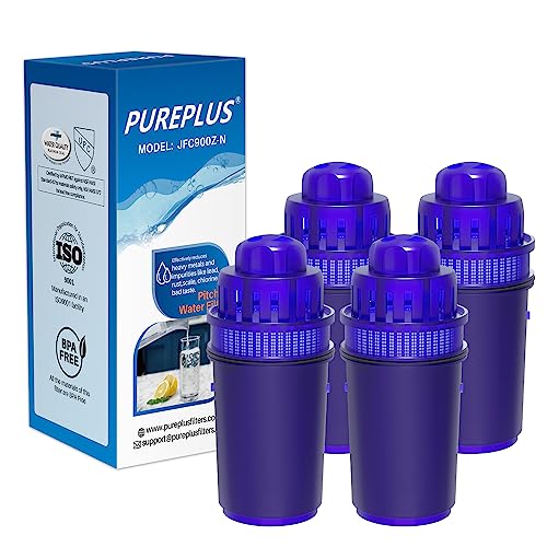 PUREPLUS Water Filter Replacement for Pur Pitchers - 4PACK