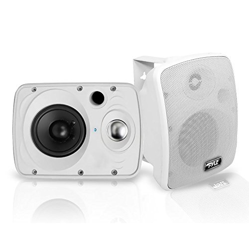 Pyle 800W Waterproof Wireless Bluetooth 6.5in Speakers-PDWR64BTW(White)