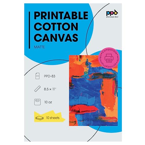 Real Printable Cotton Canvas Sheets