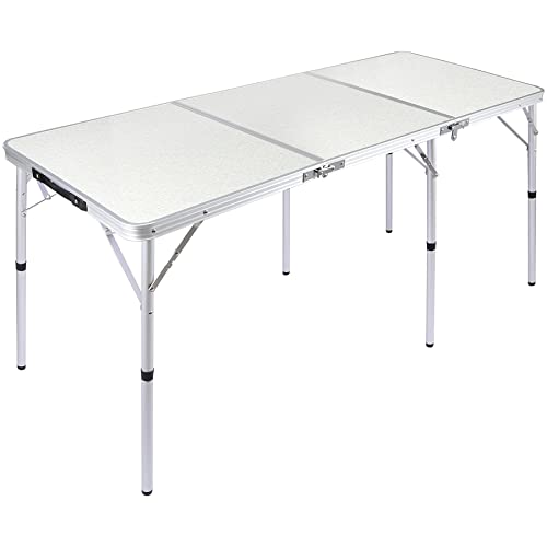 5ft Folding Camping Table for Picnic BBQ - Portable and Lightweight
