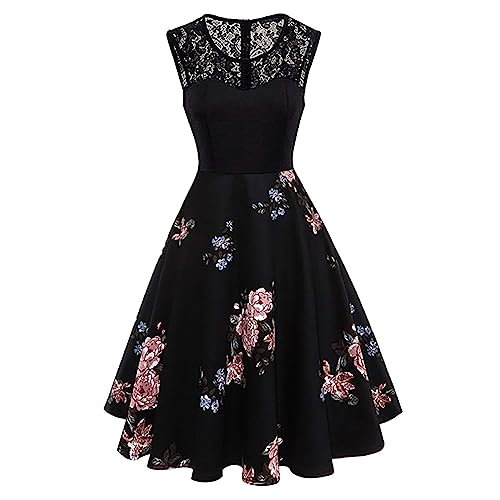 Retro Vintage Cocktail Party Swing Dress