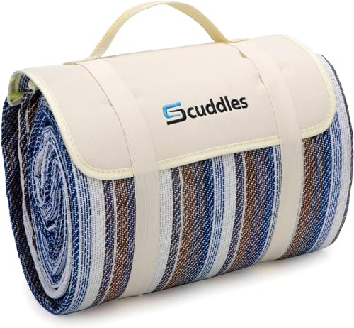 Scuddles Outdoor Water-Resistant Picnic Blanket for Spring and Summer