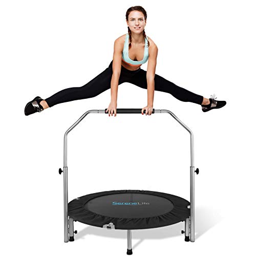 SereneLife 40" Foldable Mini Trampoline for Indoor/Garden Workout