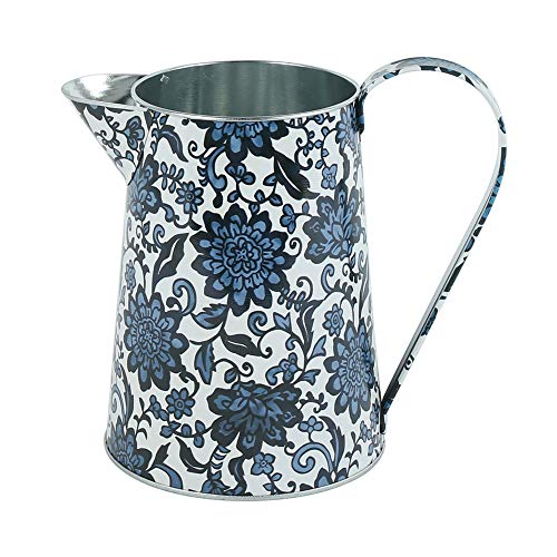 Shabby Chic Galvanized Metal Vase