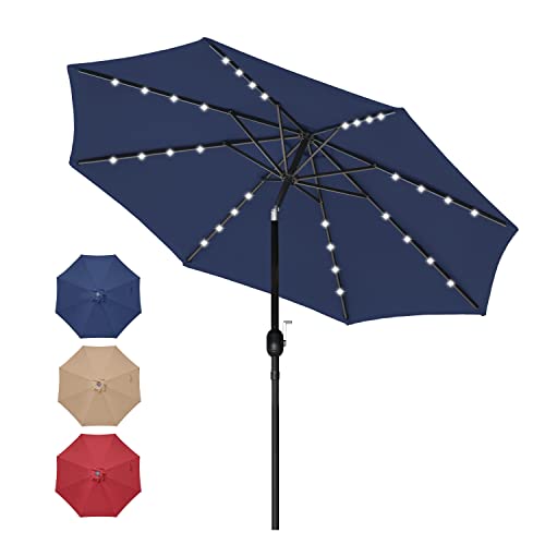 Simple Deluxe LED Lighted Patio Umbrella