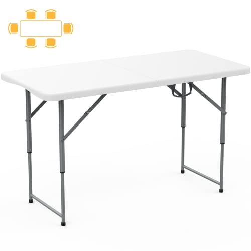 SKOK 330lbs Folding 4FT Adjustable Height Picnic Table
