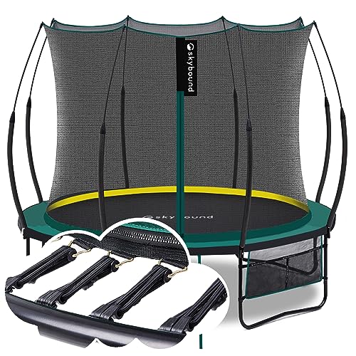 SkyBound 10ft Springfree Trampoline with Enclosure for Kids and Adults