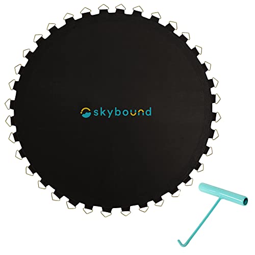 14ft Trampoline Mat with Spring Tool and V-Rings for Safe Bouncing