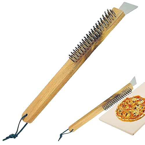 Stainless Steel Pizza Oven Brush with Scraper