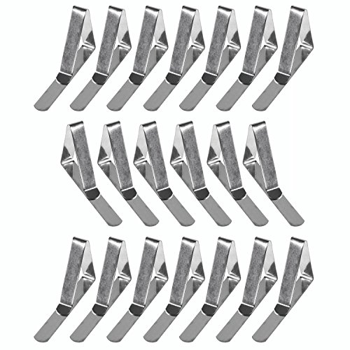Stainless Steel Tablecloth Clips - 20 Pack