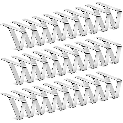 Stainless Table Clips for Tablecloths (30 Pack)