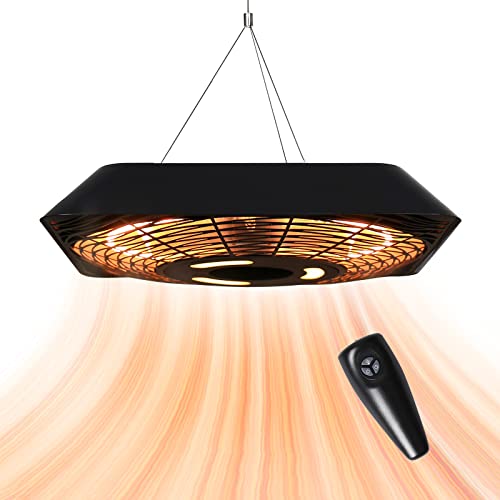 STAR PATIO Square Shape Ceiling Infrared Patio Heater with Remote Control