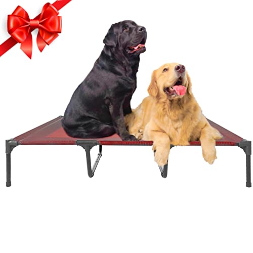 Suddus Waterproof Outdoor Raised Dog Bed - Easy to Clean, Multiple Sizes