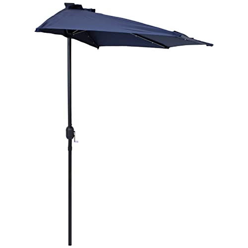 Sunnydaze 9-Foot Patio Umbrella - Navy Blue