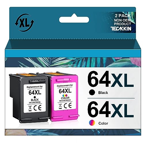 TECKKIN 64XL Ink Cartridge Combo Pack