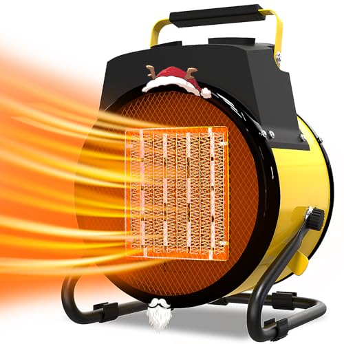 tectake 1500W Portable Electric Patio Heater for Outdoor Use