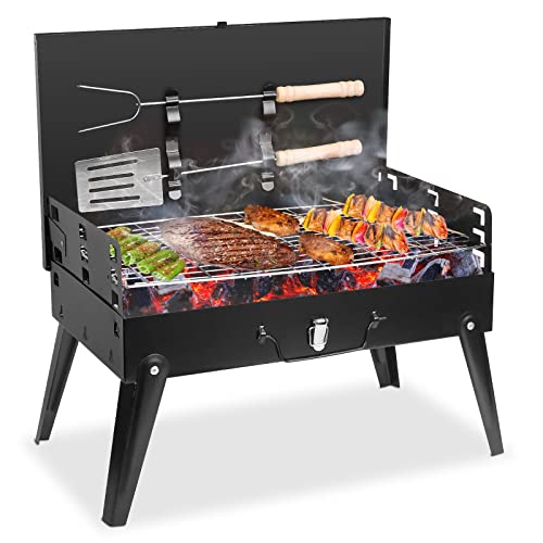 TeqHome Portable Charcoal Grill