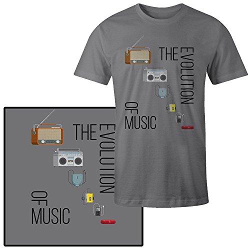 The Evolution of Music Classic Boombox Walkman Players T-Shirt