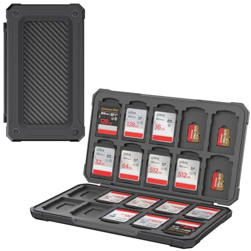 Memory Card Organizer for 20 SD and 20 Micro SD Cards by THELIFELICIOUS