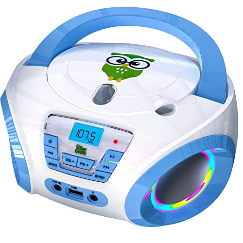 TinyGeeks Kids Boombox CD Player - Blue