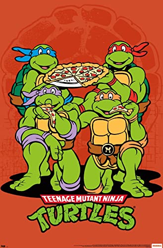 TMNT Pizza Wall Poster